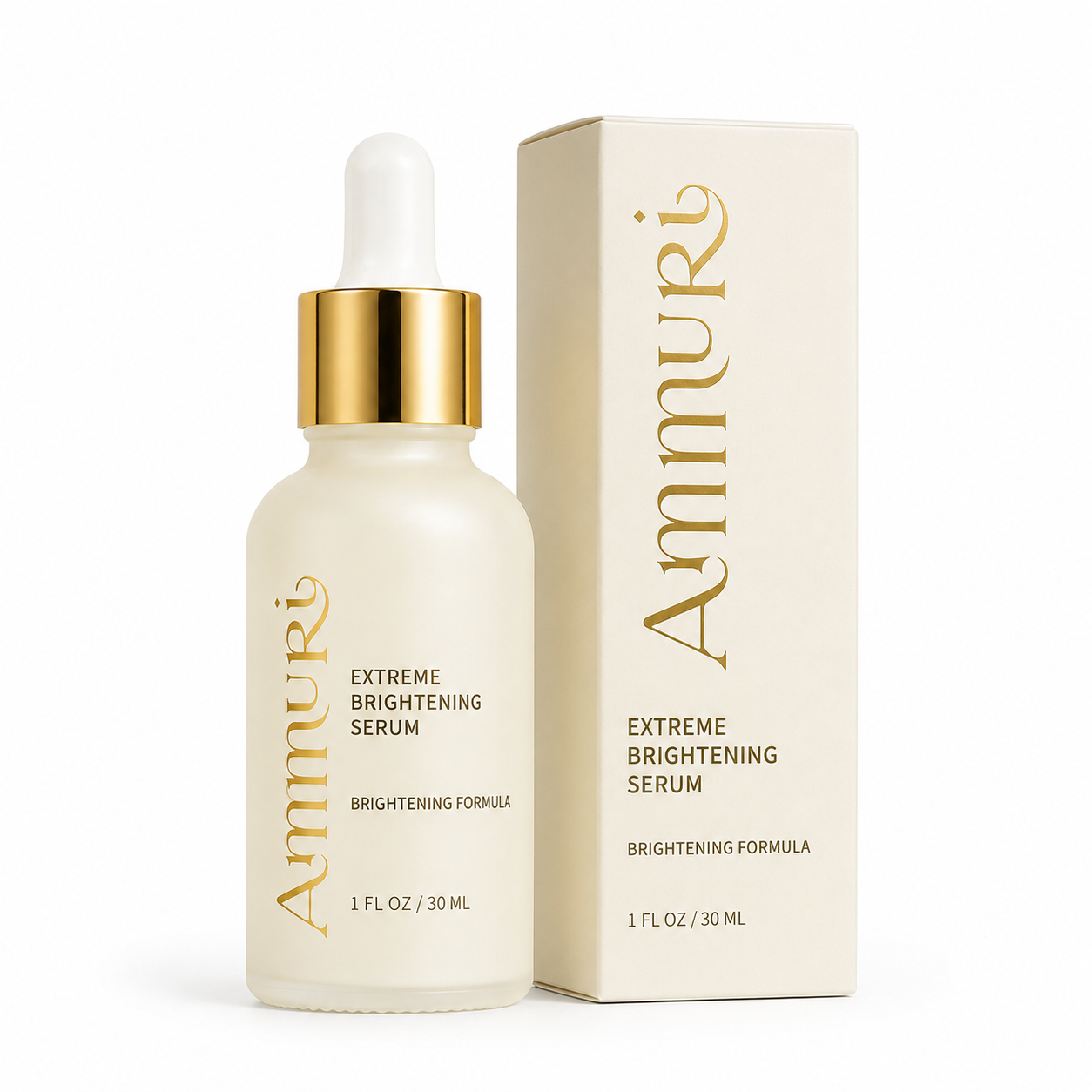 Ammuri Extreme Brightening Serum with Kojic Acid and Alpha Arbutin for visible dark spots and uneven-looking tone