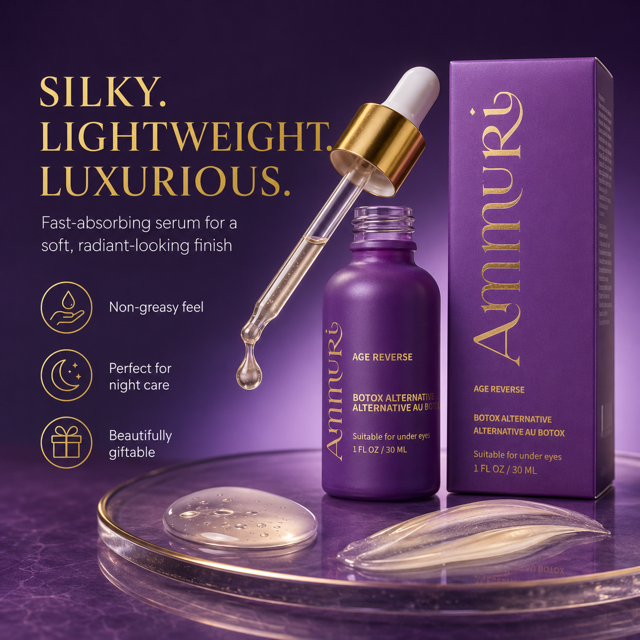 Ammuri Age Reverse Peptide Serum for an anti-ageing skincare ingredients guide