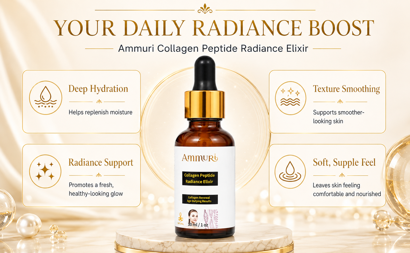 Ammuri Collagen Peptide Radiance Elixir anti-ageing serum