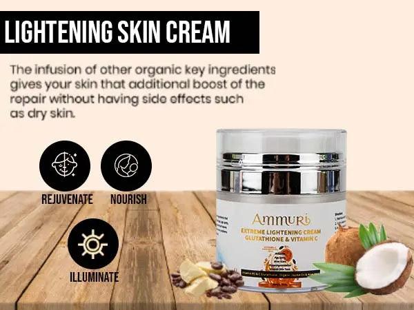Ammuri Vitamin C and Glutathione Brightening Cream for dark spots, dullness and uneven-looking tone