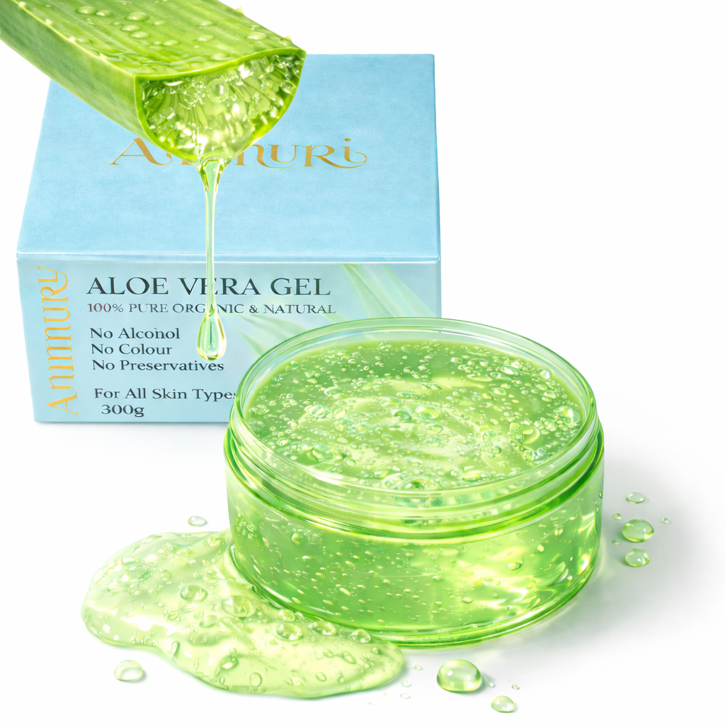 Ammuri Organic Aloe Vera Gel 300g for face, body, scalp and hair