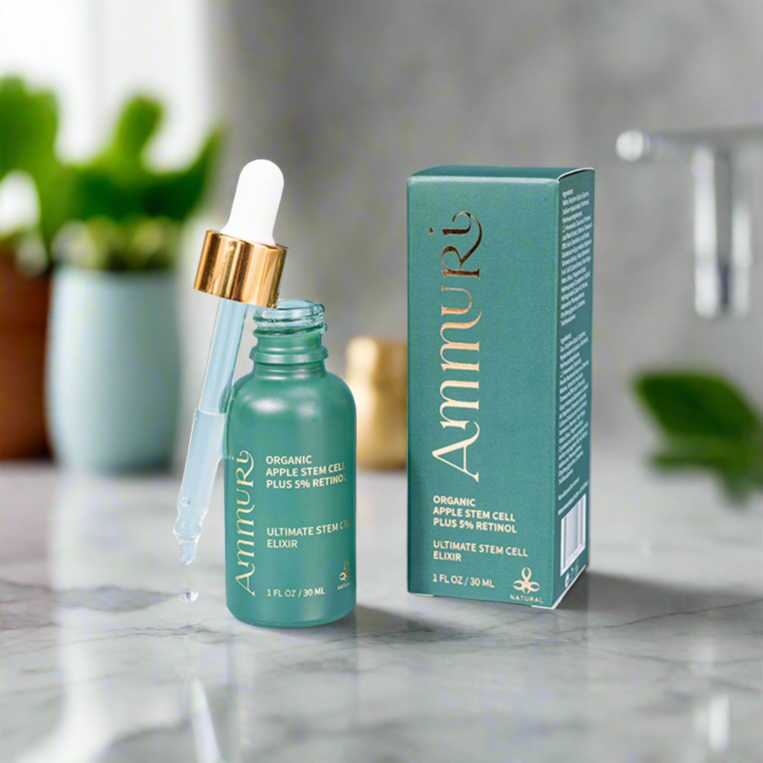 Ammuri's 5% High Strength Retinol Serum with Apple Stem Cell - Clinically Proven Anti-Ageing Magic for Radiant, Youthful Skin | Vegan, Cruelty-Free Ammuri Skincare