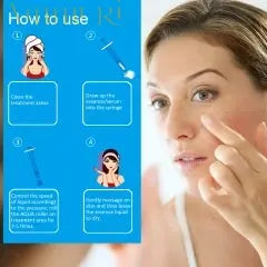 72-Needle 0.5mm Derma Aqua Roller with Serum Applicator | Microneedling Tool for Face & Body | Ammuri Skincare Ammuri Skincare