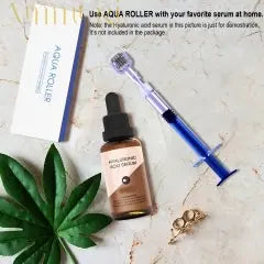 72-Needle 0.5mm Derma Aqua Roller with Serum Applicator | Microneedling Tool for Face & Body | Ammuri Skincare Ammuri Skincare
