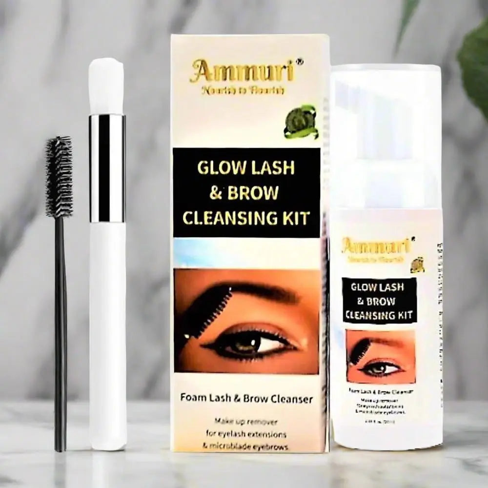 AMMURI Glow Lash & Brow Cleansing Kit - Expert Care for Long-Lasting Beauty Ammuri Skincare