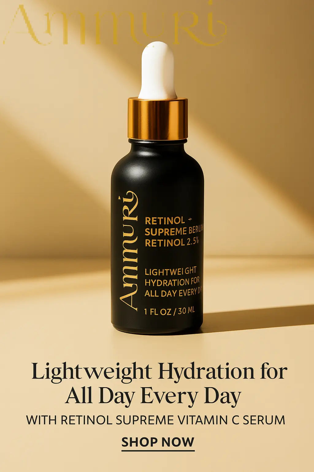 Ammuri 2.5% Retinol Serum - Gentle Anti-Aging Treatment Ammuri Skincare