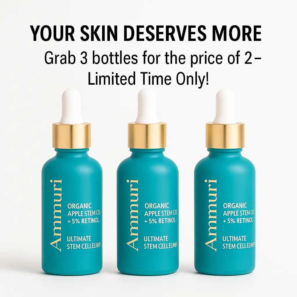 Ammuri 24-Hour Retinol Serum 5% with Apple Stem Cell – Rejuvenating Face Serum for Anti-Aging, Wrinkles & Mature Skin – Brightening, Hydrating & Smoothing Formula – 30ml Ammuri Skincare