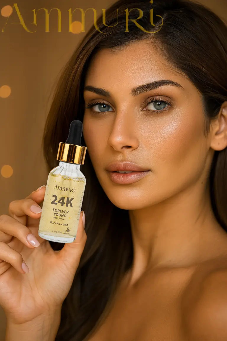 Ammuri 24K Gold Face Serum Anti-Ageing Collagen Booster – Better Than Charlotte Tilbury! Ammuri Skincare