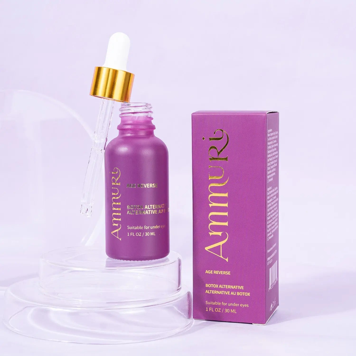 Ammuri Age Reverse Advanced Anti-Ageing Serum - Botox Alternative, Anti-Wrinkle, Hydrating, Vegan, Made in the UK Ammuri Skincare