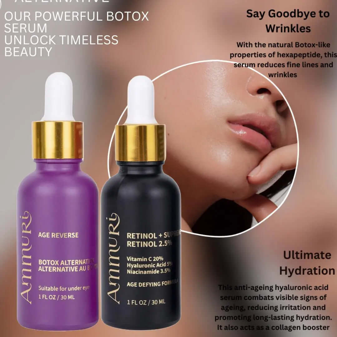 Ammuri Age Reverse & Retinol Supreme Serum Set Powerful Anti-Ageing Anti-Wrinkle Ammuri Skincare