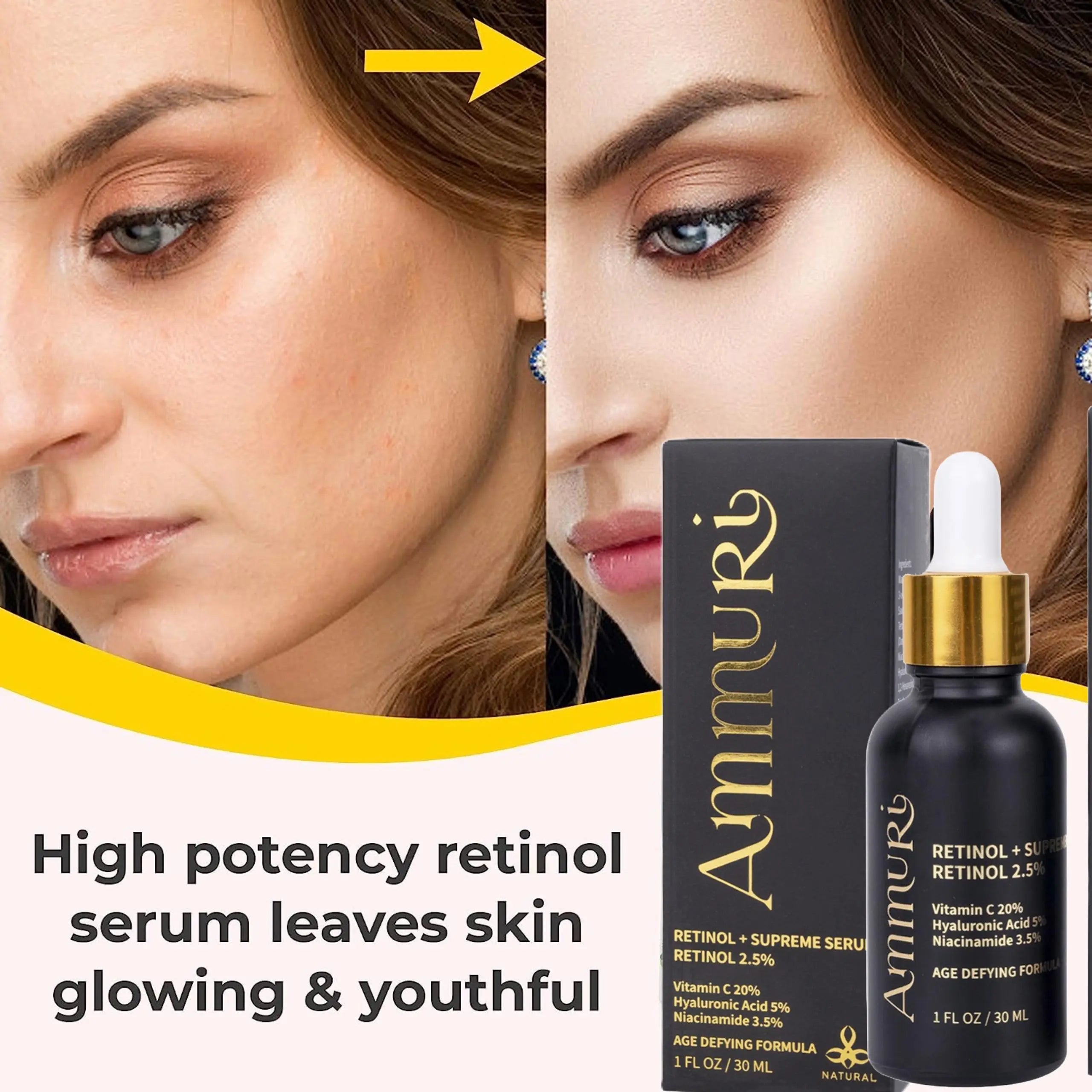 Ammuri Anti Aging Retinol Supreme Serum - Age-Defying Formula Ammuri Skincare