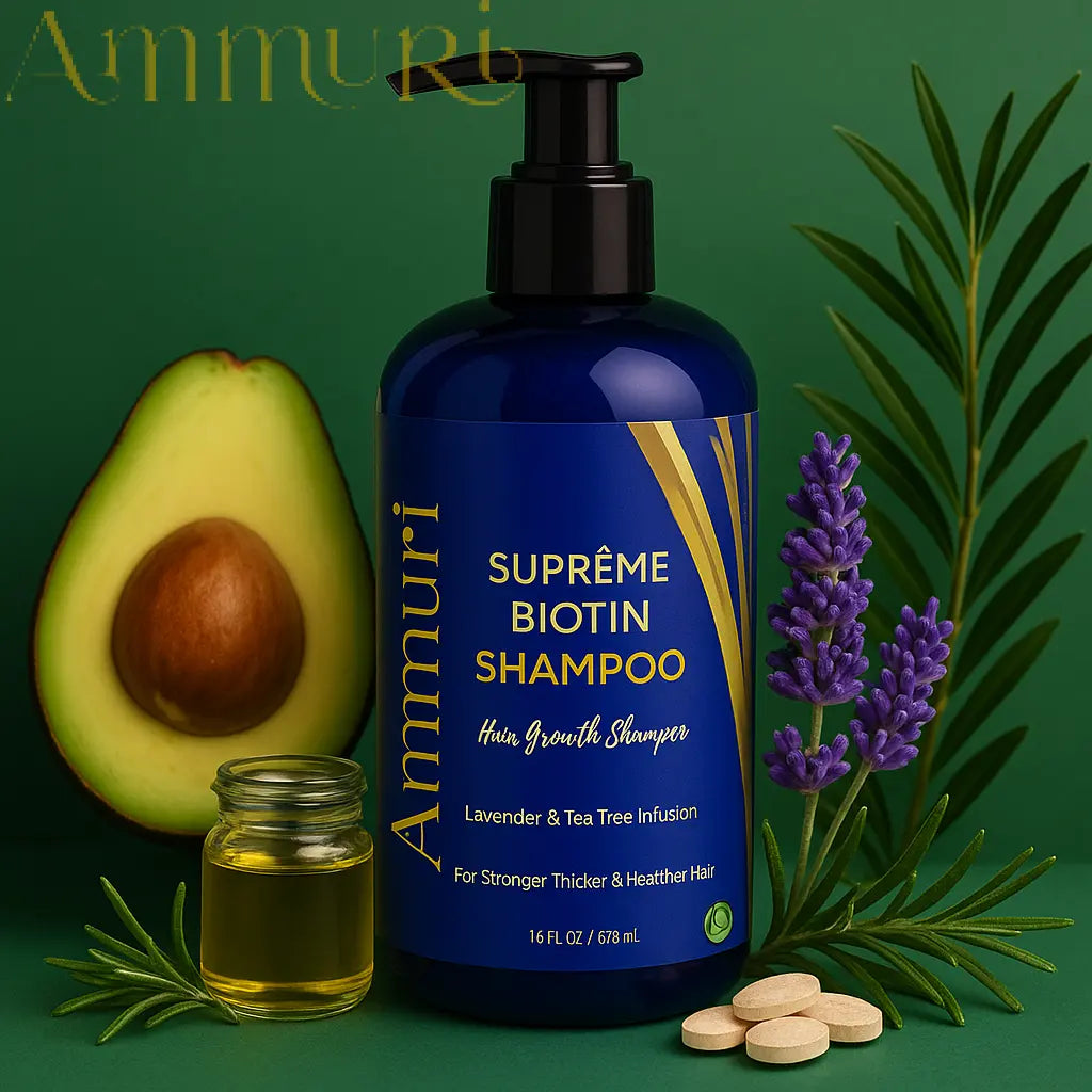 Ammuri Biotin DHT Blocker Shampoo Sulfate-Free Hair Loss Treatment Ammuri Skincare