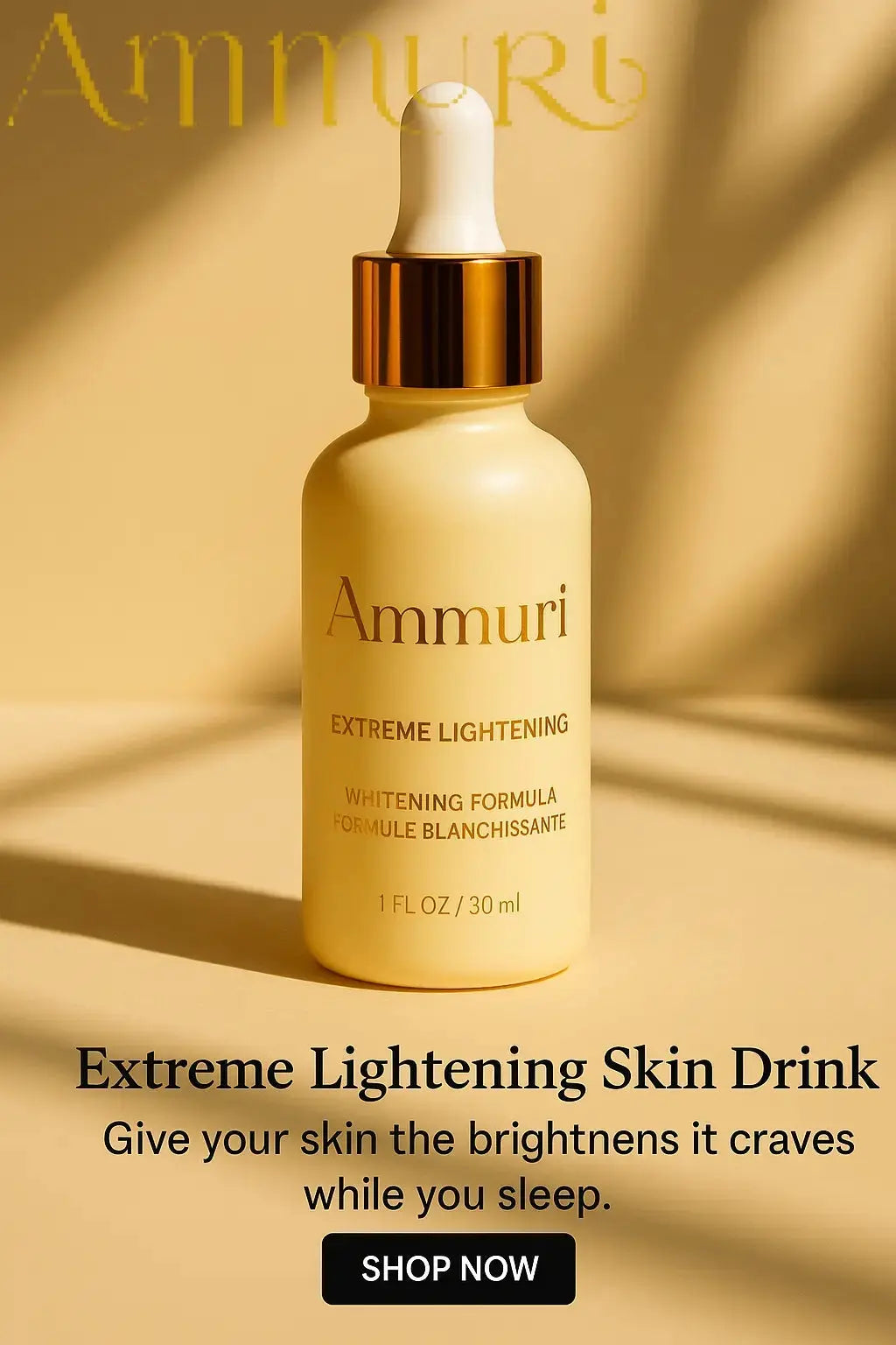 Ammuri Premium Whitening Serum 30ml – Kojic Acid + Tranexamic Acid | Dark Spot & Pigmentation Corrector Ammuri Skincare