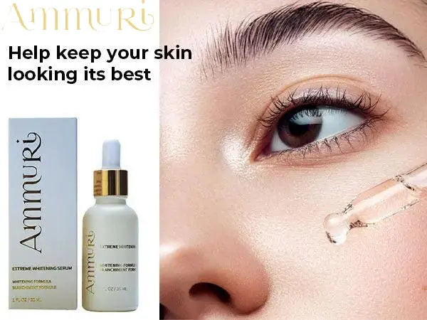 Ammuri Skincare extreme whitening serum in a bottle with dropper for radiant skin care