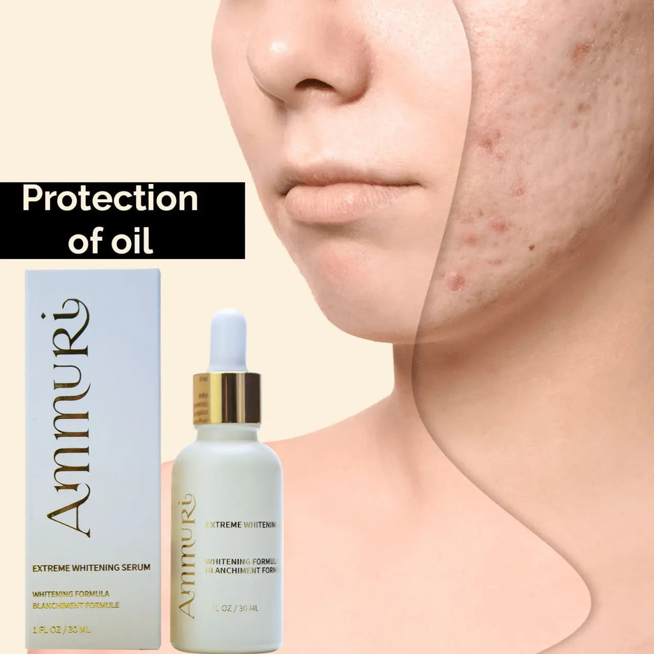 Ammuri Extreme Whitening Brightening Serum - Nourishing and Hydrating Serum for Face, Body, and Neck - Ammuri Skincare