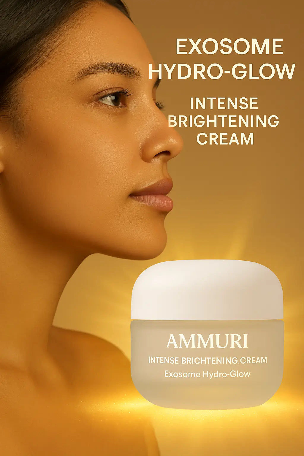 Ammuri Intense Brightening Cream with Exosome Hydro-Glow | Kojic Acid, Mandelic Acid, Alpha Arbutin & Glutathione | Hyperpigmentation & Dark Spot Corrector | 50ml Ammuri Skincare