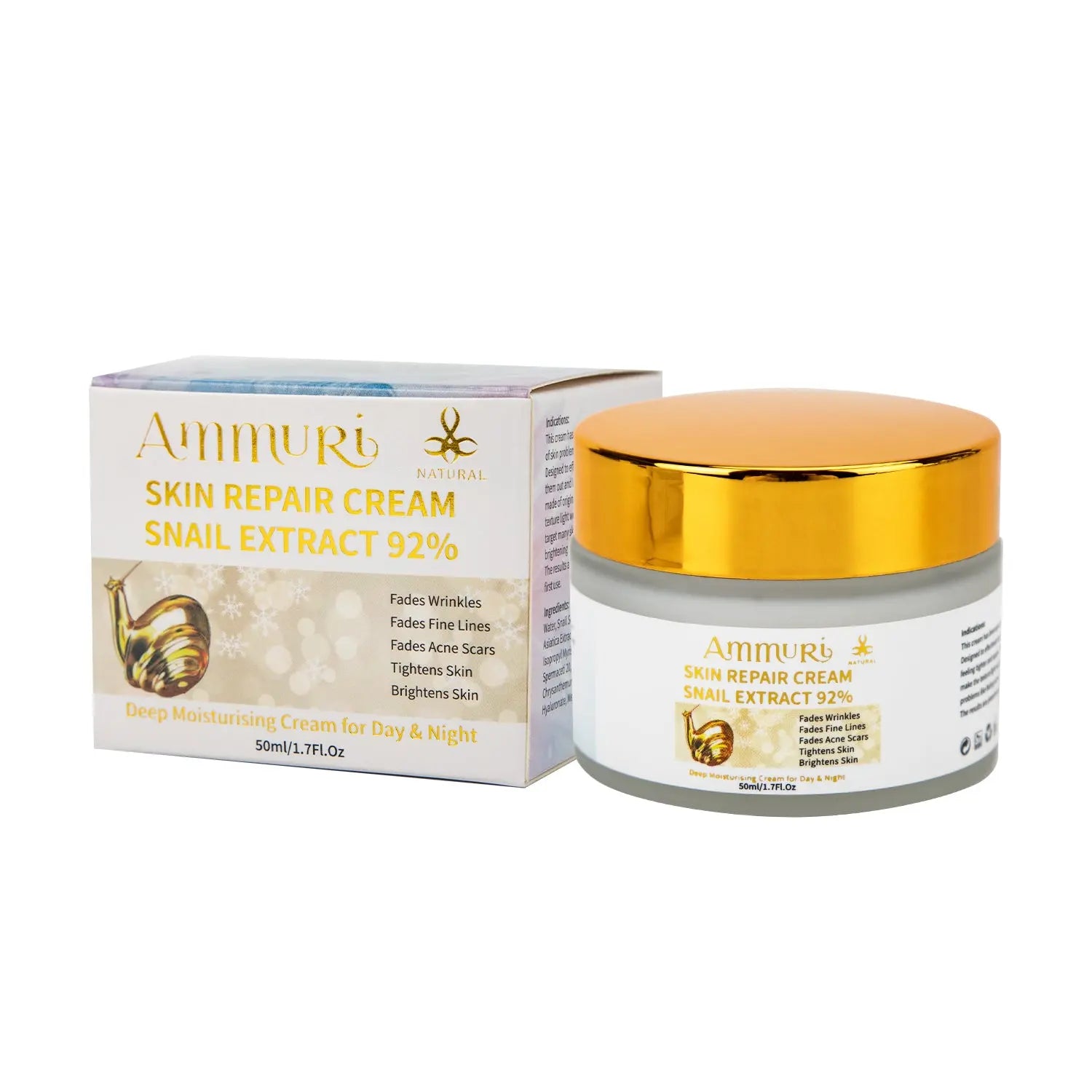 Ammuri Intensely Concentrated Snail Extract Day and Night Cream - Skin Transformation Unveiled Ammuri Skincare