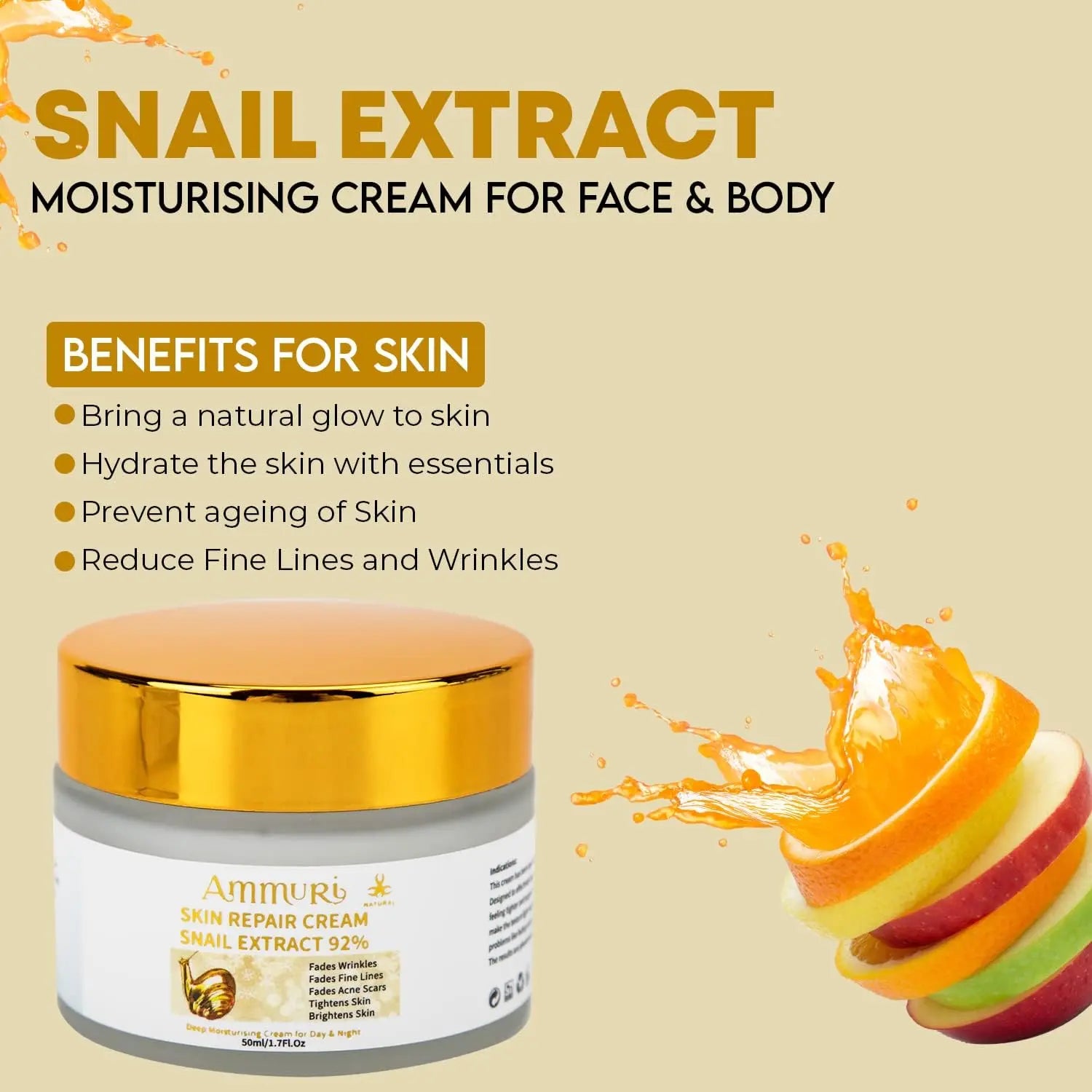Ammuri Intensely Concentrated Snail Extract Day and Night Cream - Skin Transformation Unveiled - Ammuri Skincare