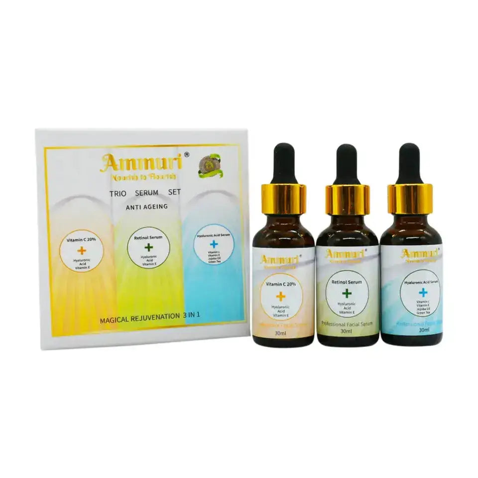 Ammuri Magical Rejuvenation 3 In 1 Trio Serum Vitamin C Hyaluronic Acid Retinol Ammuri Skincare