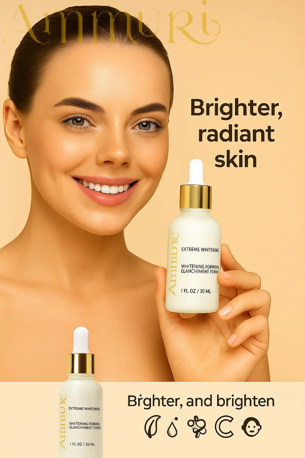 Ammuri Premium Whitening Serum 30ml – Kojic Acid + Tranexamic Acid | Dark Spot & Pigmentation Corrector Ammuri Skincare