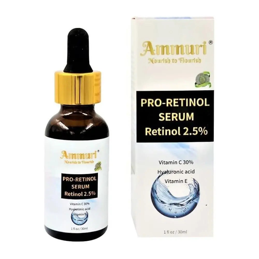 Ammuri Pro-Retinol Serum - Powerful 2.5% Retinol Formula for Youthful Skin - Ammuri Skincare