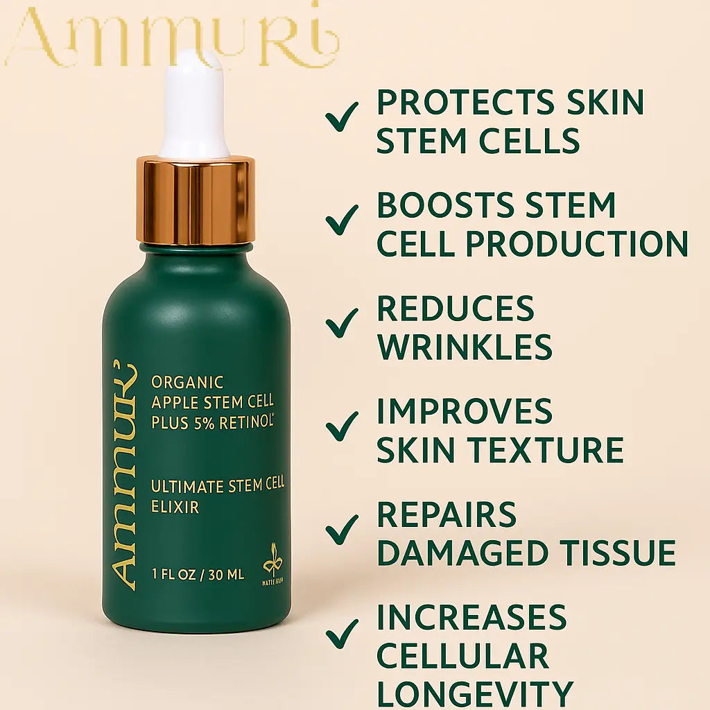 Ammuri Retinol Serum 5% + Apple Stem Cell – Anti-Aging, Acne, Dark Spot Care 30ml Ammuri Skincare