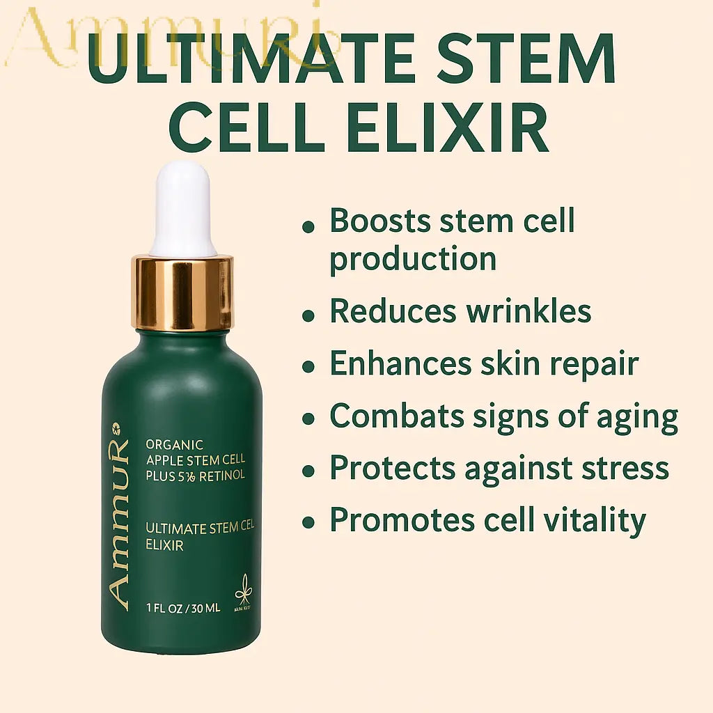 Ammuri Retinol Serum 5% + Apple Stem Cell – Anti-Aging, Acne, Dark Spot Care 30ml Ammuri Skincare