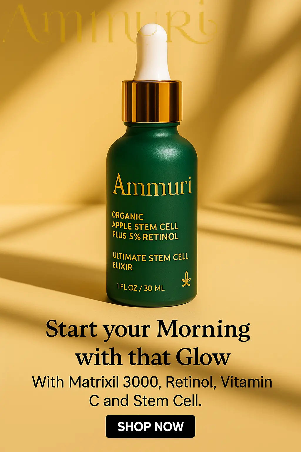 Ammuri Retinol Serum 5% + Apple Stem Cell – Anti-Aging, Acne, Dark Spot Care 30ml Ammuri Skincare
