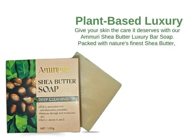 Ammuri Shea Butter Luxury Bar Soap: Soften, Soothe, and Pamper Your Skin Daily Ammuri Skincare