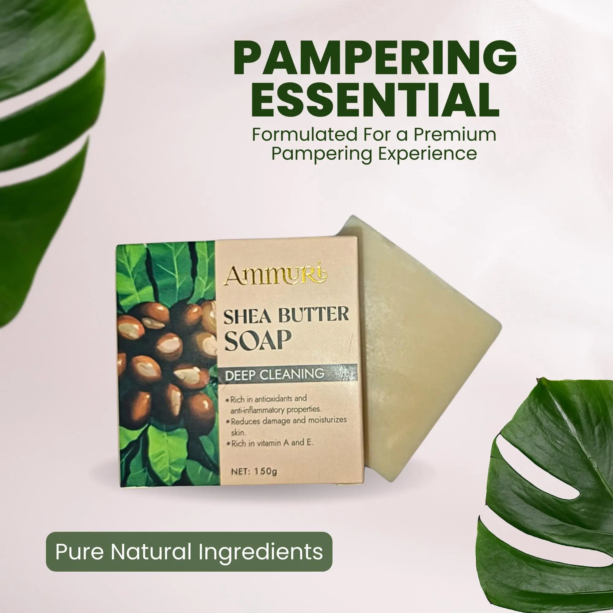 Ammuri Shea Butter Luxury Bar Soap: Soften, Soothe, and Pamper Your Skin Daily Ammuri Skincare