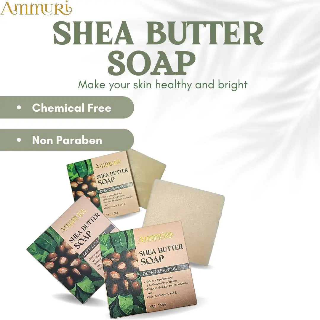 Ammuri Shea Butter Luxury Bar Soap: Soften, Soothe, and Pamper Your Skin Daily - Ammuri Skincare