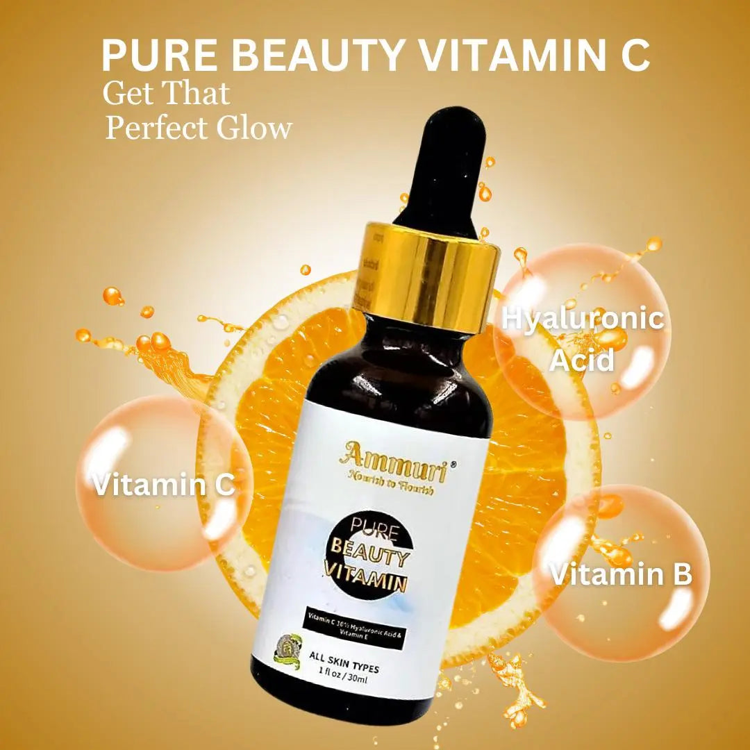 Ammuri Ultimate Radiance Skincare Package | Vitamin C Day Cream SPF 50, Vitamin C Cleanser, Vitamin C Serum, Extreme Whitening Cream, Derma Roller Kit Ammuri Skincare