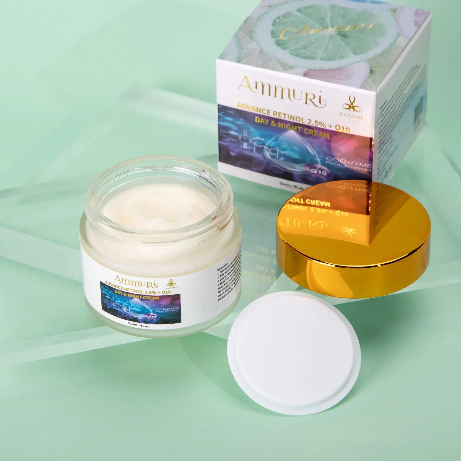 Ammuri Unlock Timeless Beauty with Ammuri Q10 + Advance Retinol 2.5% Firming Cream | Premium Anti-Aging Skincare Ammuri Skincare