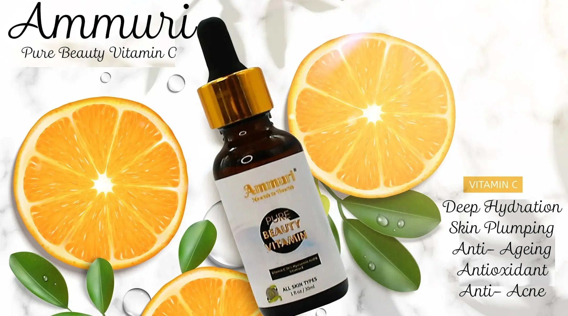 Ammuri Vitamin C Serum - Powerful Anti-Aging Skincare Seal - Ammuri Skincare