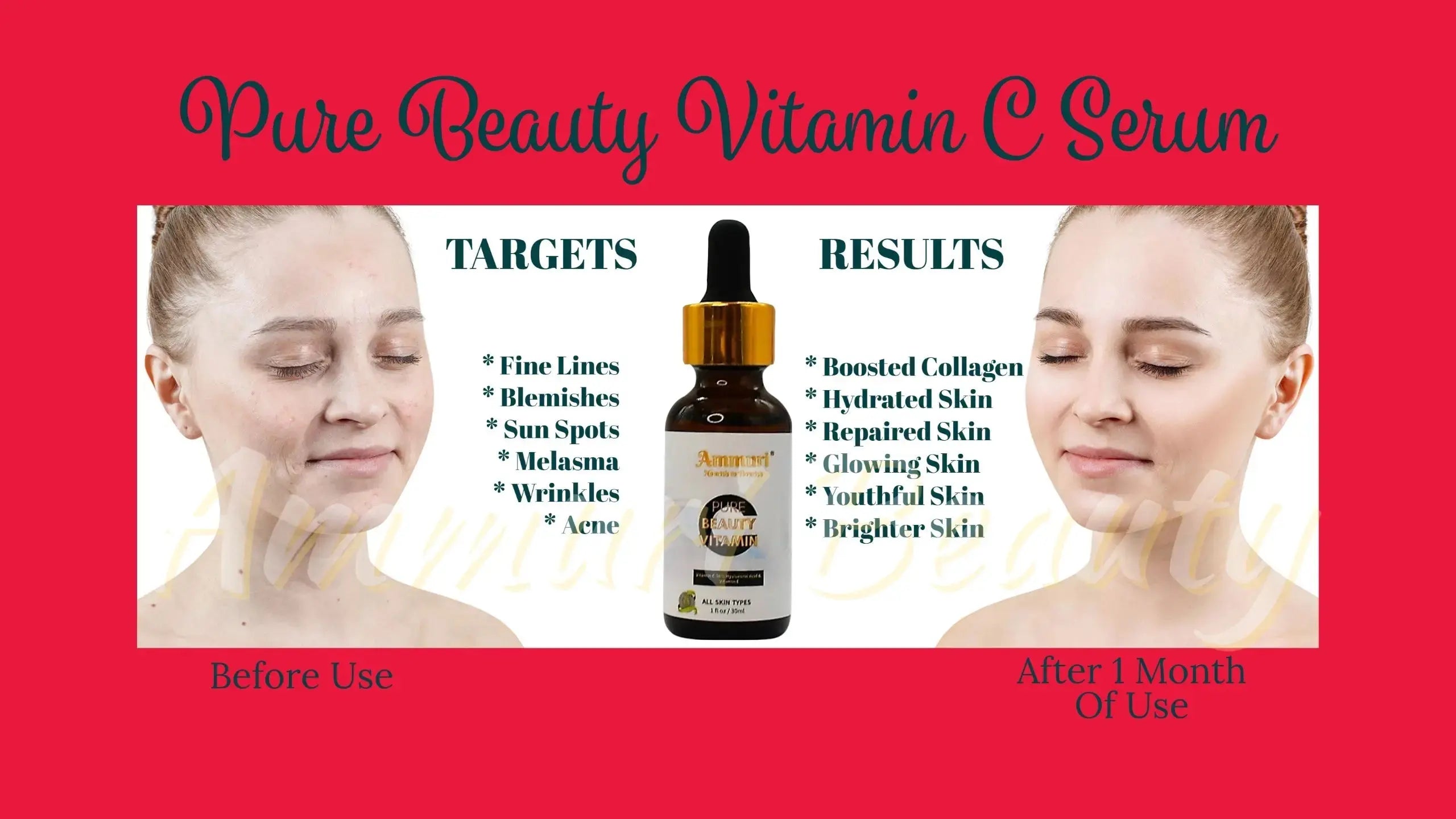 Ammuri Vitamin C Serum - Powerful Anti-Aging Skincare Seal - Ammuri Skincare