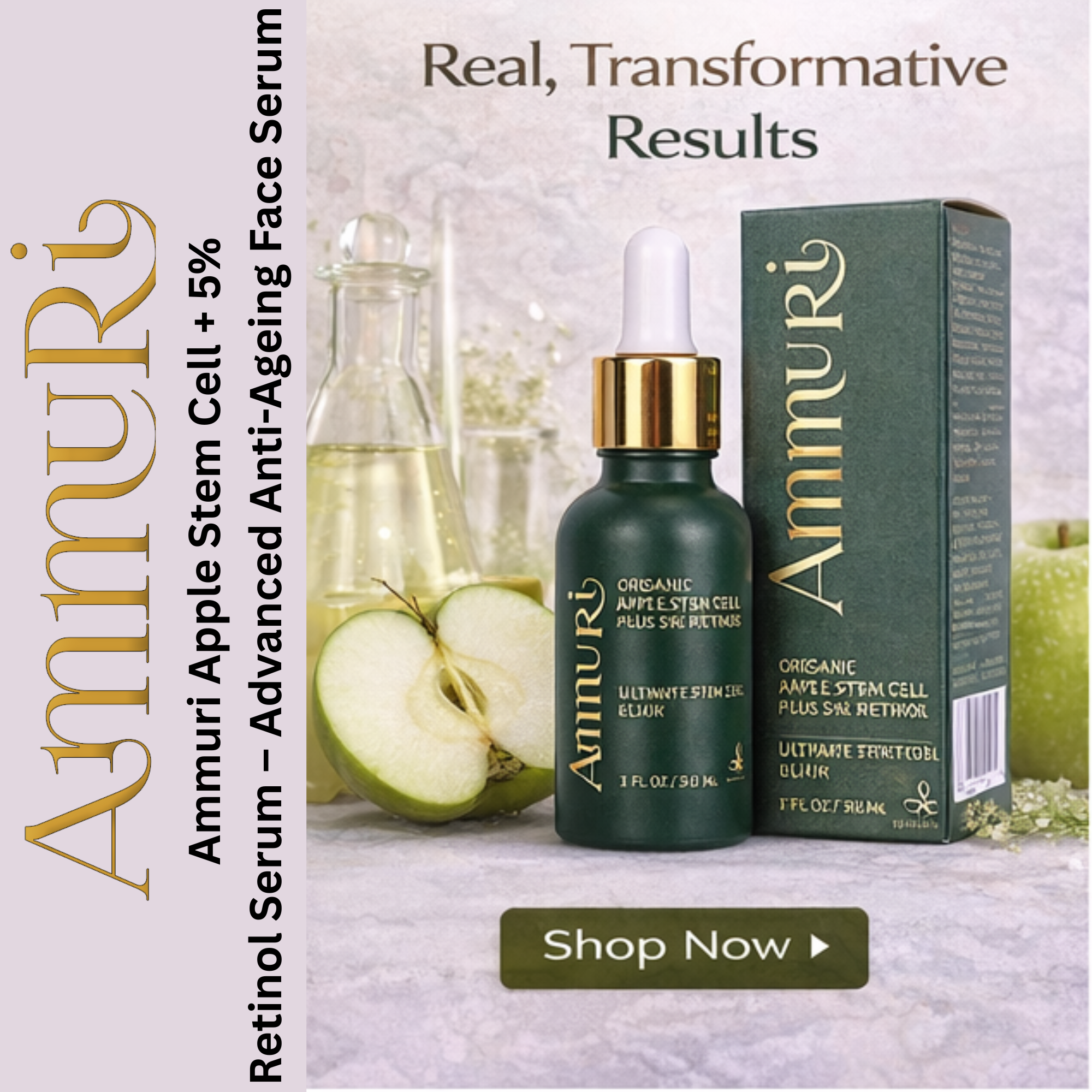 Ammuri Advanced Plant Stem Cell Retinol 5% – Youthful Glow, Firming Face Serum Ammuri Skincare