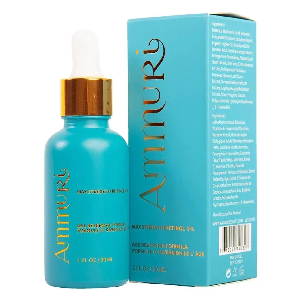 Ammuri's 5% High Strength Retinol Serum with Apple Stem Cell - Clinically Proven Anti-Ageing Magic for Radiant, Youthful Skin | Vegan, Cruelty-Free - Ammuri Skincare