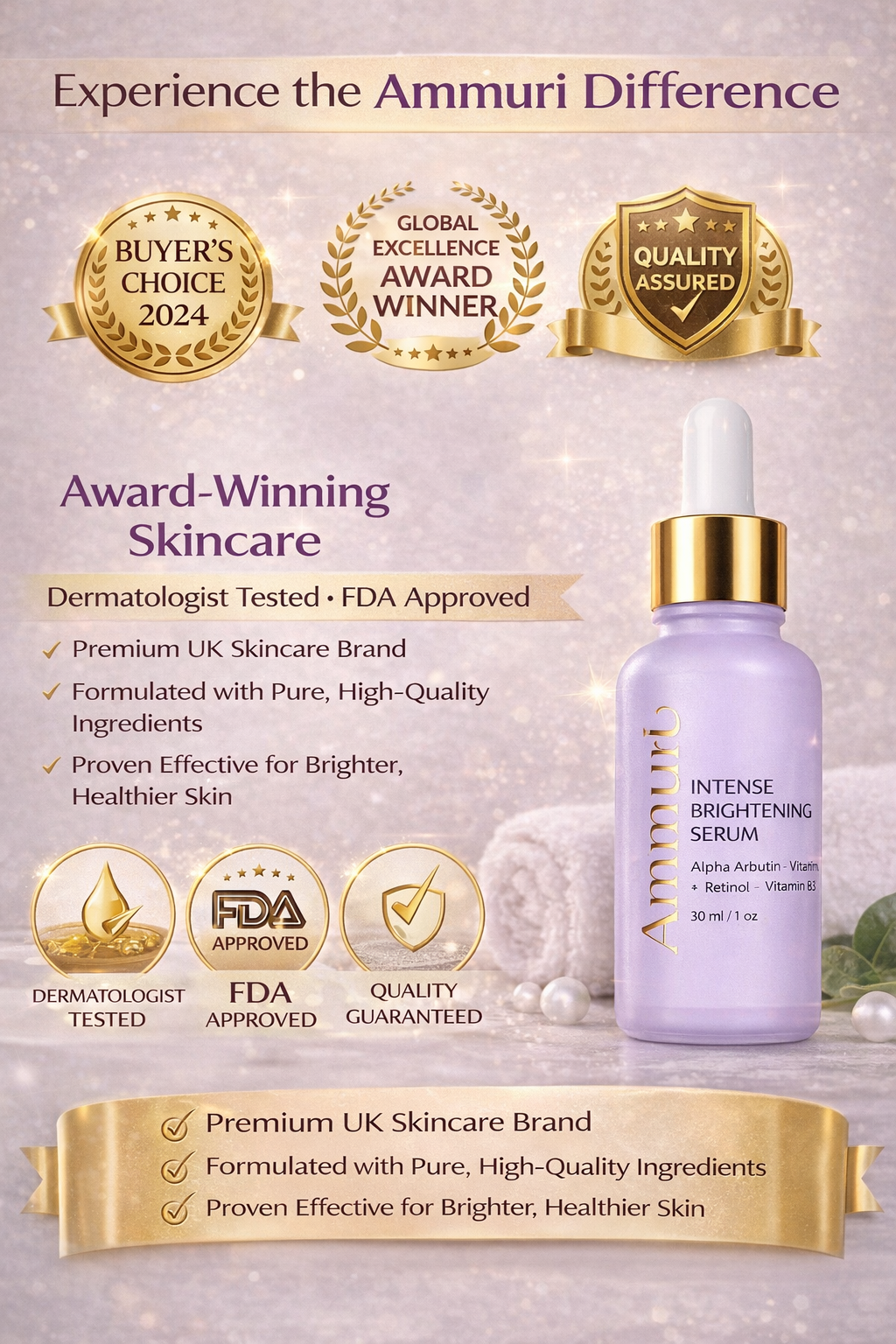 Ammuri Intense Skin Brightening Serum for Radiant Skin Ammuri Skincare