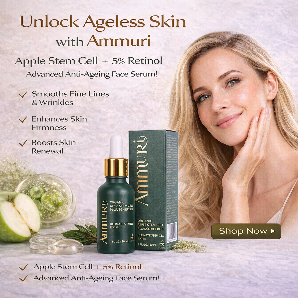 Ammuri Advanced Plant Stem Cell Retinol 5% – Youthful Glow, Firming Face Serum Ammuri Skincare
