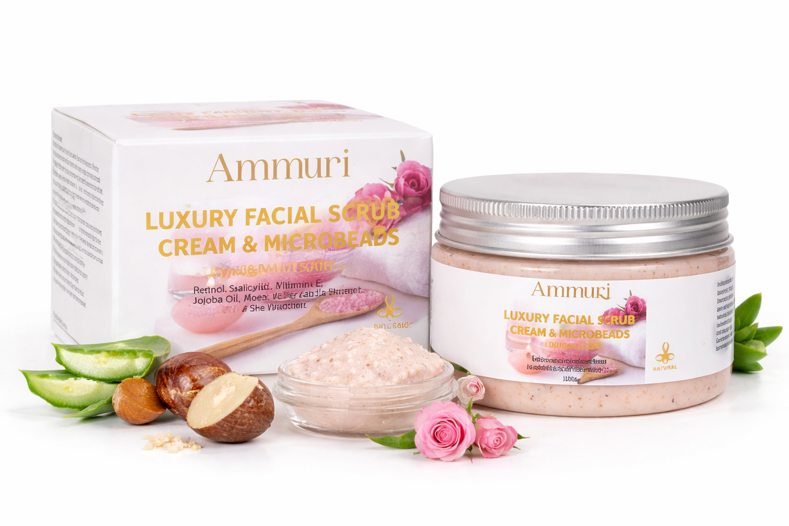 Ammuri Luxury Retinal Facial Scrub Cream for Radiant Skin Ammuri Skincare
