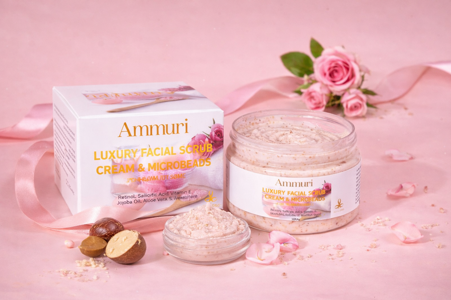 Ammuri Luxury Retinal Facial Scrub Cream for Radiant Skin Ammuri Skincare