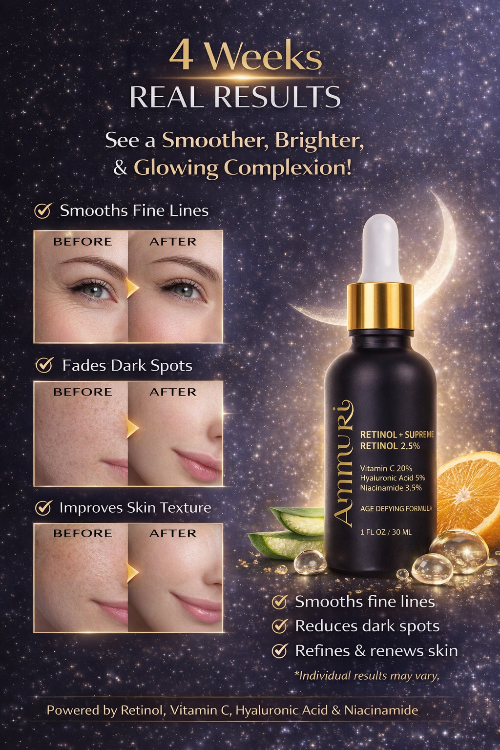 Ammuri Retinol Supreme Serum for Anti-Ageing Skin Care Ammuri Skincare