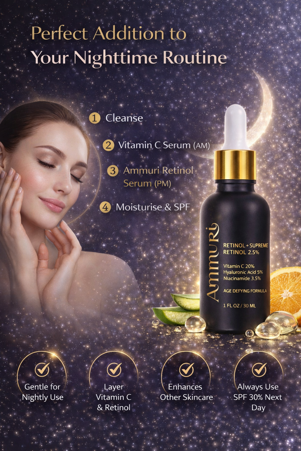 Ammuri Retinol Supreme Serum for Anti-Ageing Skin Care Ammuri Skincare