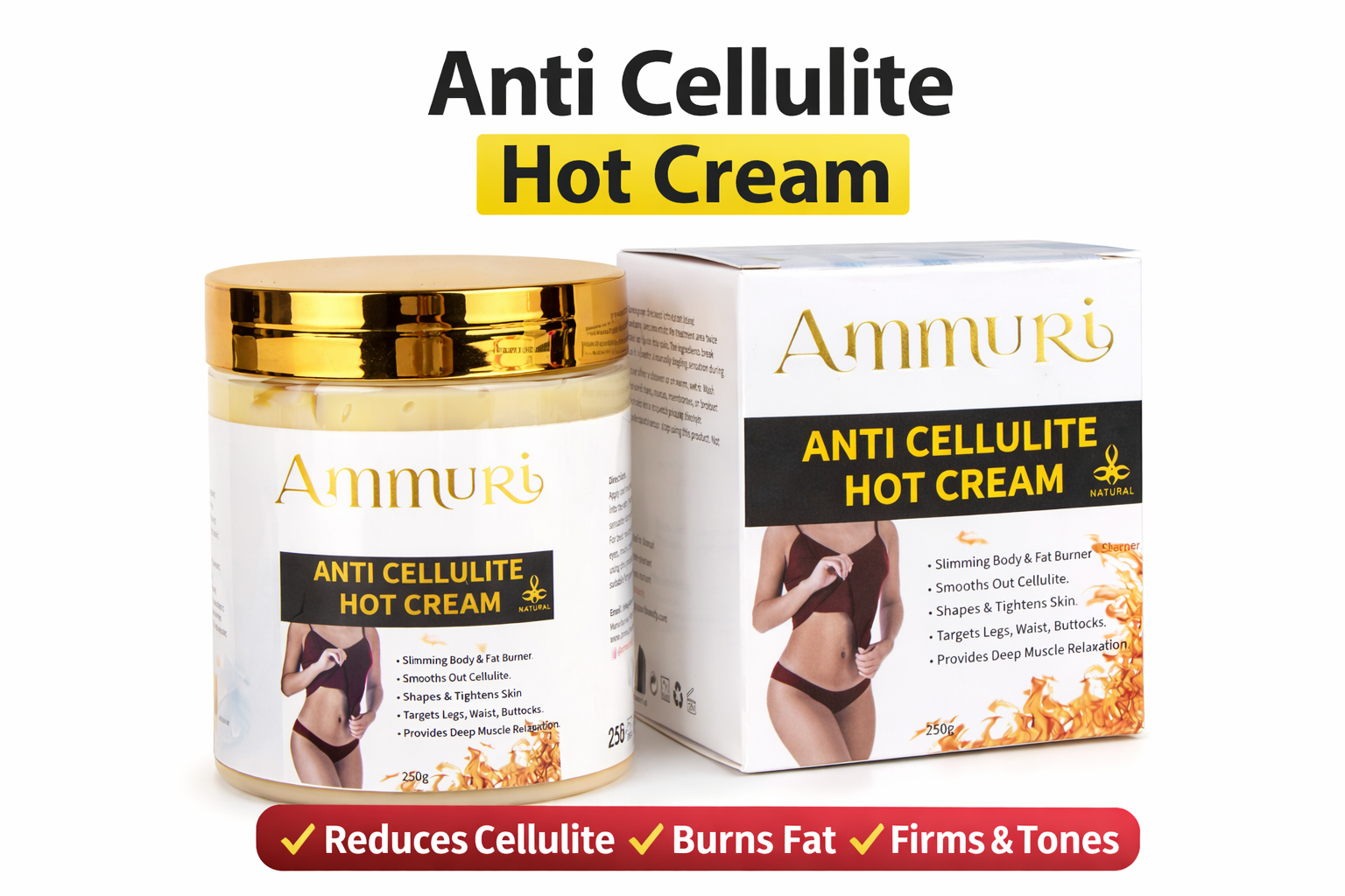 Ammuri Natural Firming Hot Cream - Anti-Cellulite Ammuri Skincare