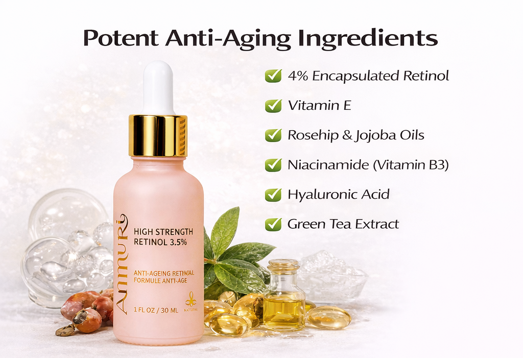 Ammuri 3.5% Retinol High Strength Face Serum – Anti-Ageing Formula Ammuri Skincare