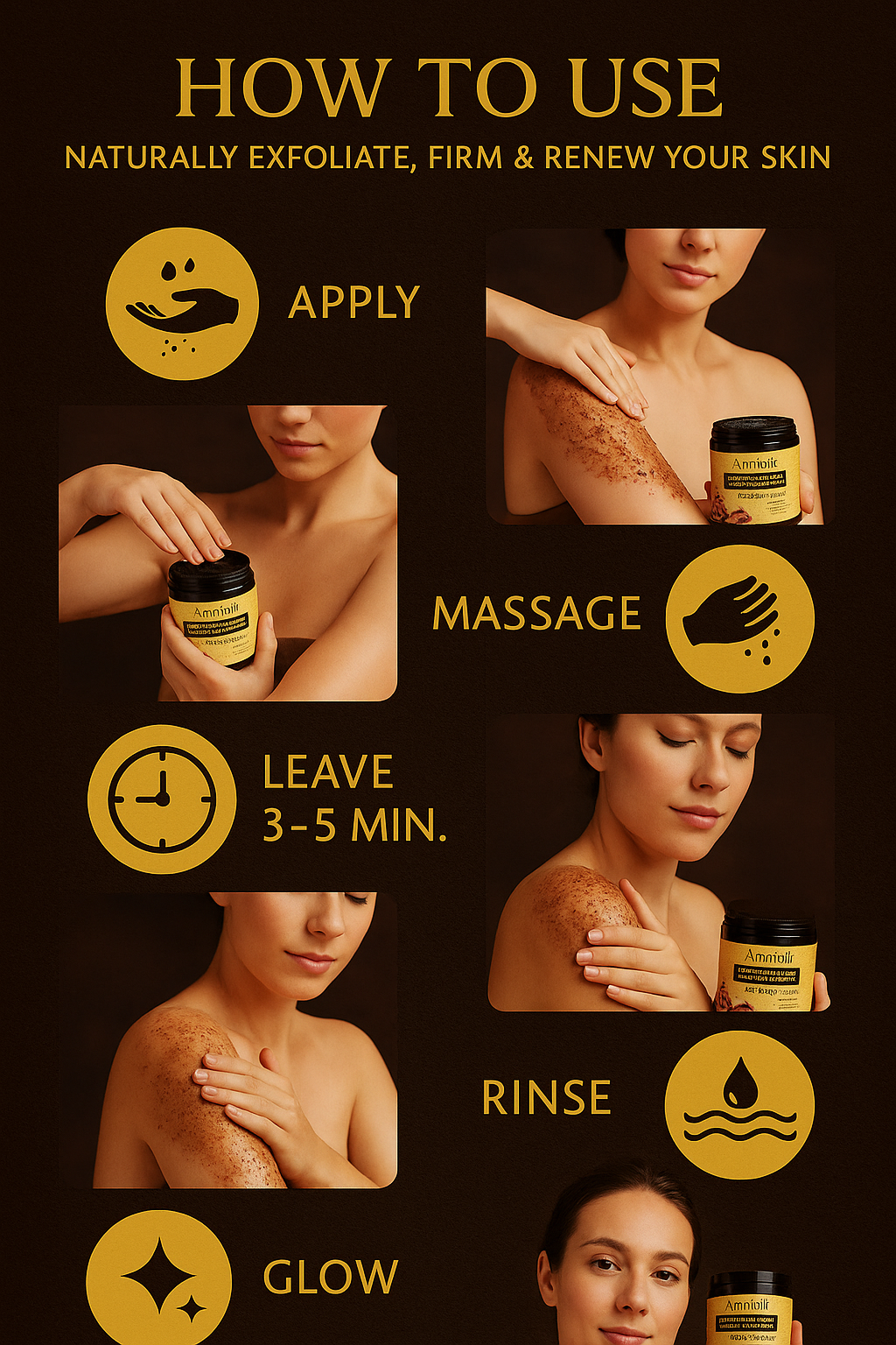 Ammuri Organic Coffee Body Scrub with Dead Sea Salt Ammuri Skincare