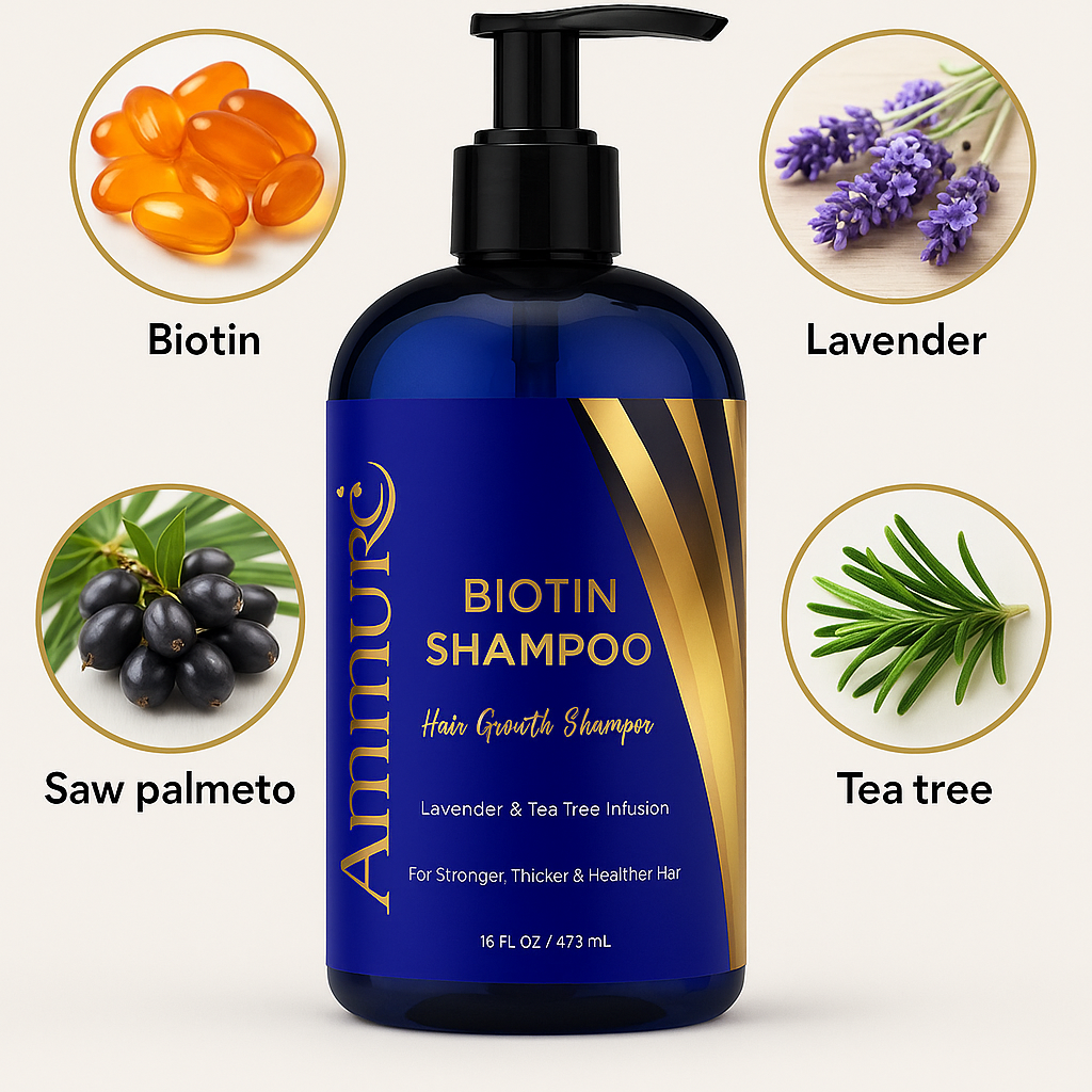 Ammuri Biotin Shampoo for Thicker Hair & Growth Ammuri Skincare