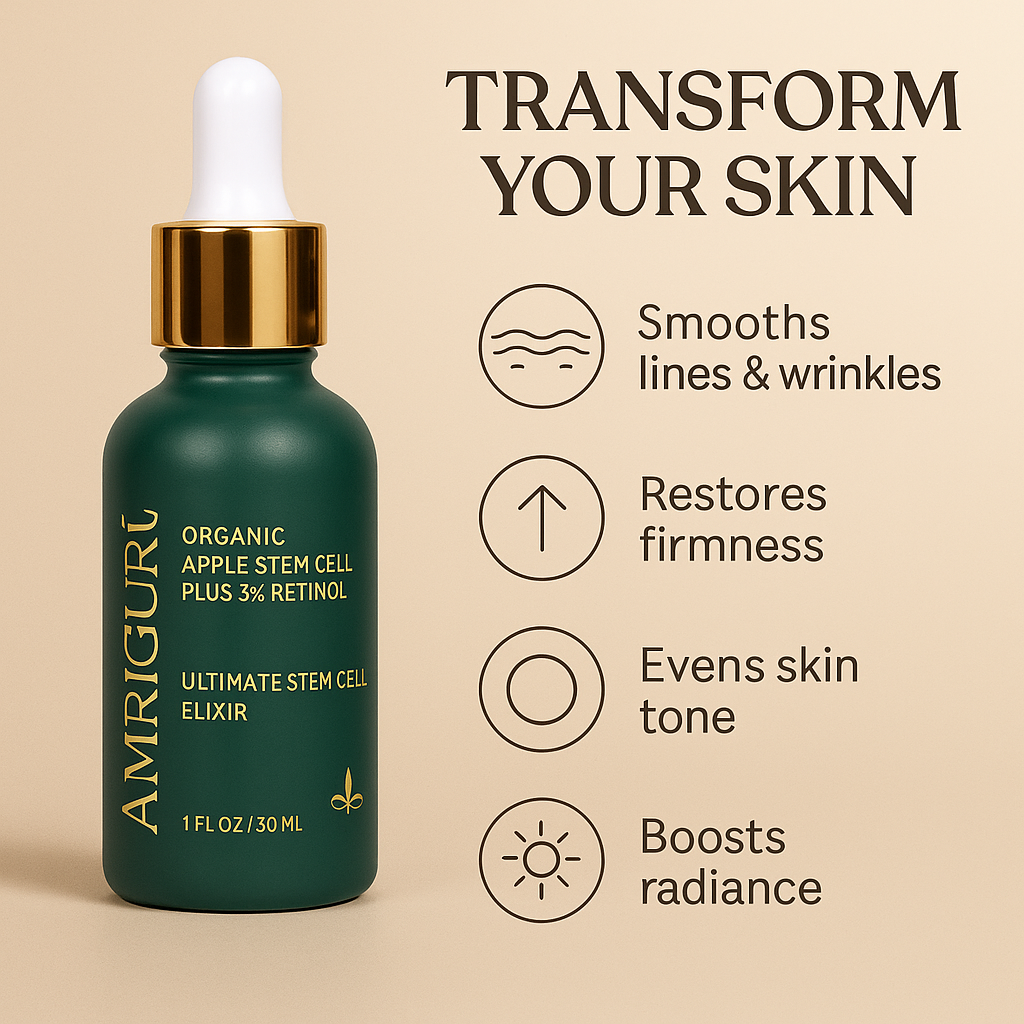 Ammuri Retinol Serum 5% + Apple Stem Cell – Anti-Aging, Acne, Dark Spot Care 30ml Ammuri Skincare