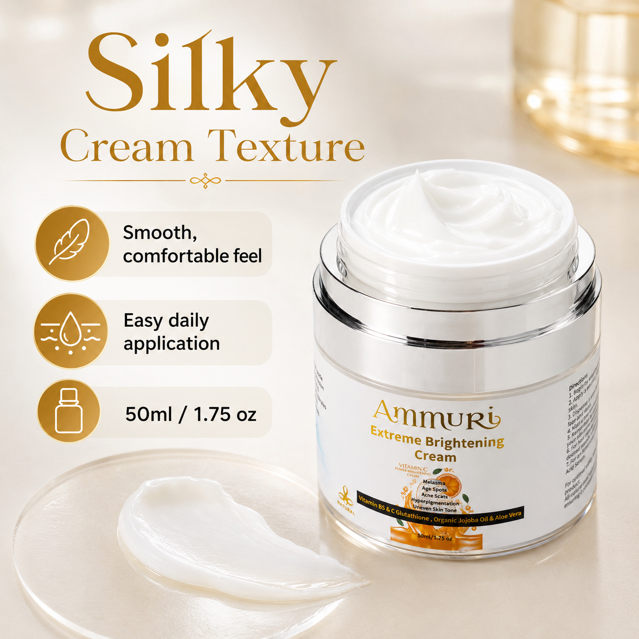 Ammuri Vitamin C & Glutathione Brightening Cream product image