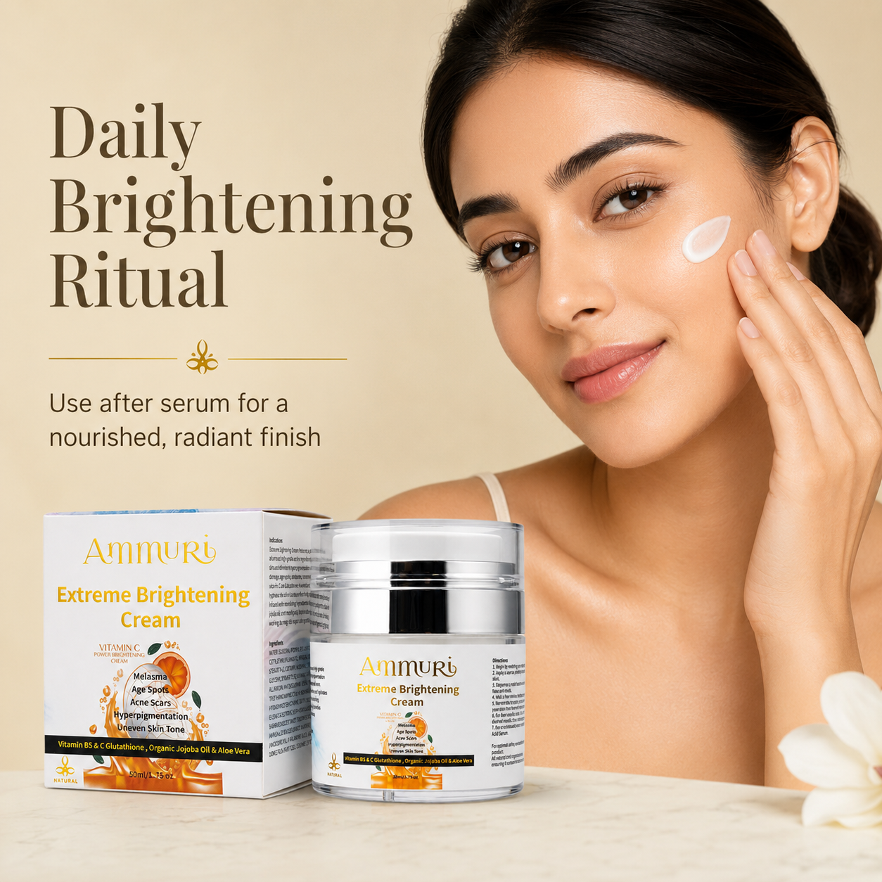 Ammuri Brightening Cream with Glutathione skincare image